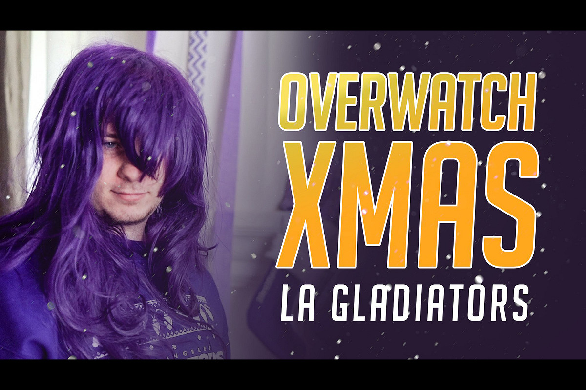 戴著一頭紫色假髮的Surefour。 圖 : 翻攝自LA Gladiators