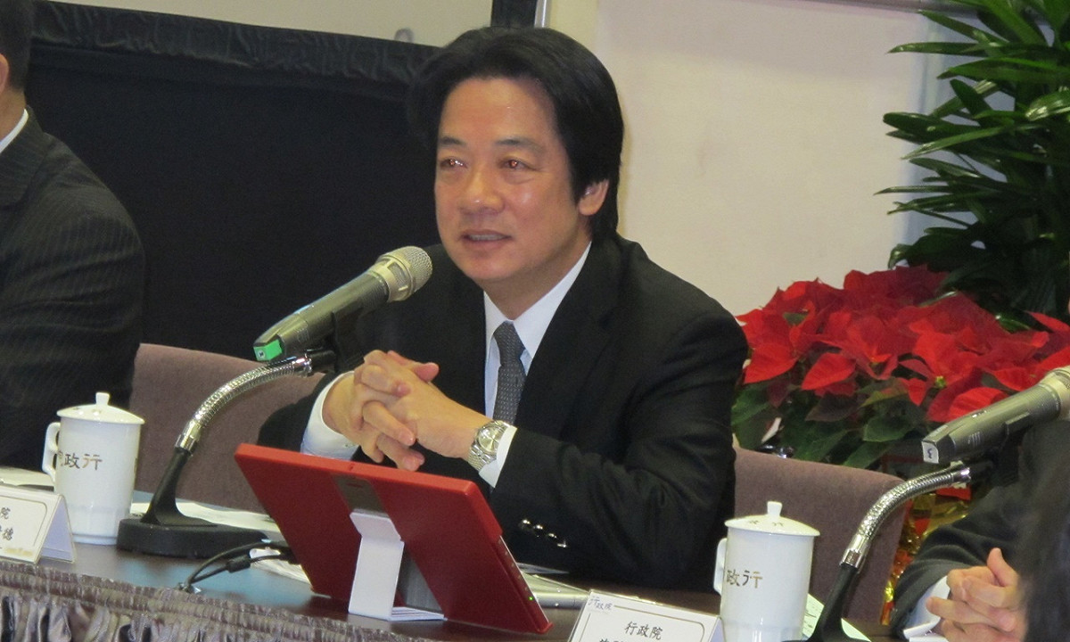 行政院長賴清德27日出席年終記者會。 圖：林朝億/攝