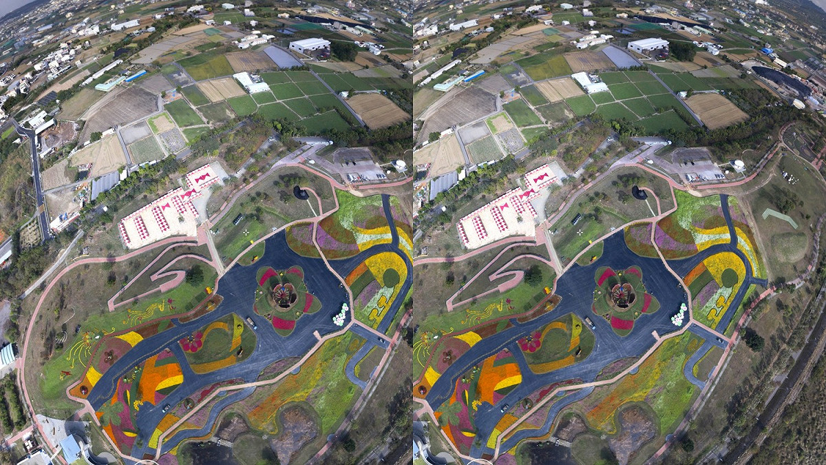 市府創新VR空拍畫面。 圖：台中市政府/提供