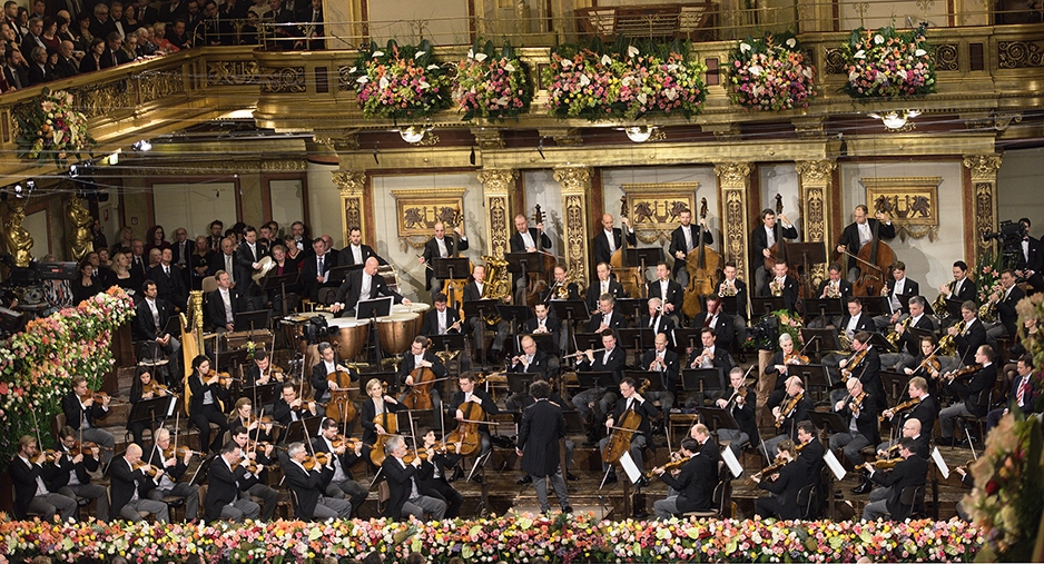 維也納愛樂新年音樂會傳統每年在維也納的金色大廳(Musikverein)舉行。 圖：衛武營國家藝術文化中心/提供