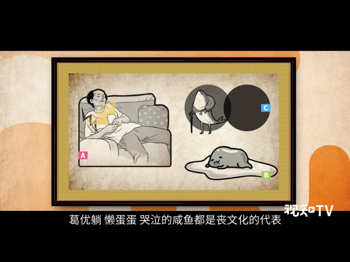 葛優躺、懶蛋蛋、哭泣的鹹魚，這些「喪」文化的代表，您看過幾個呢？ 圖：翻攝自Youtube