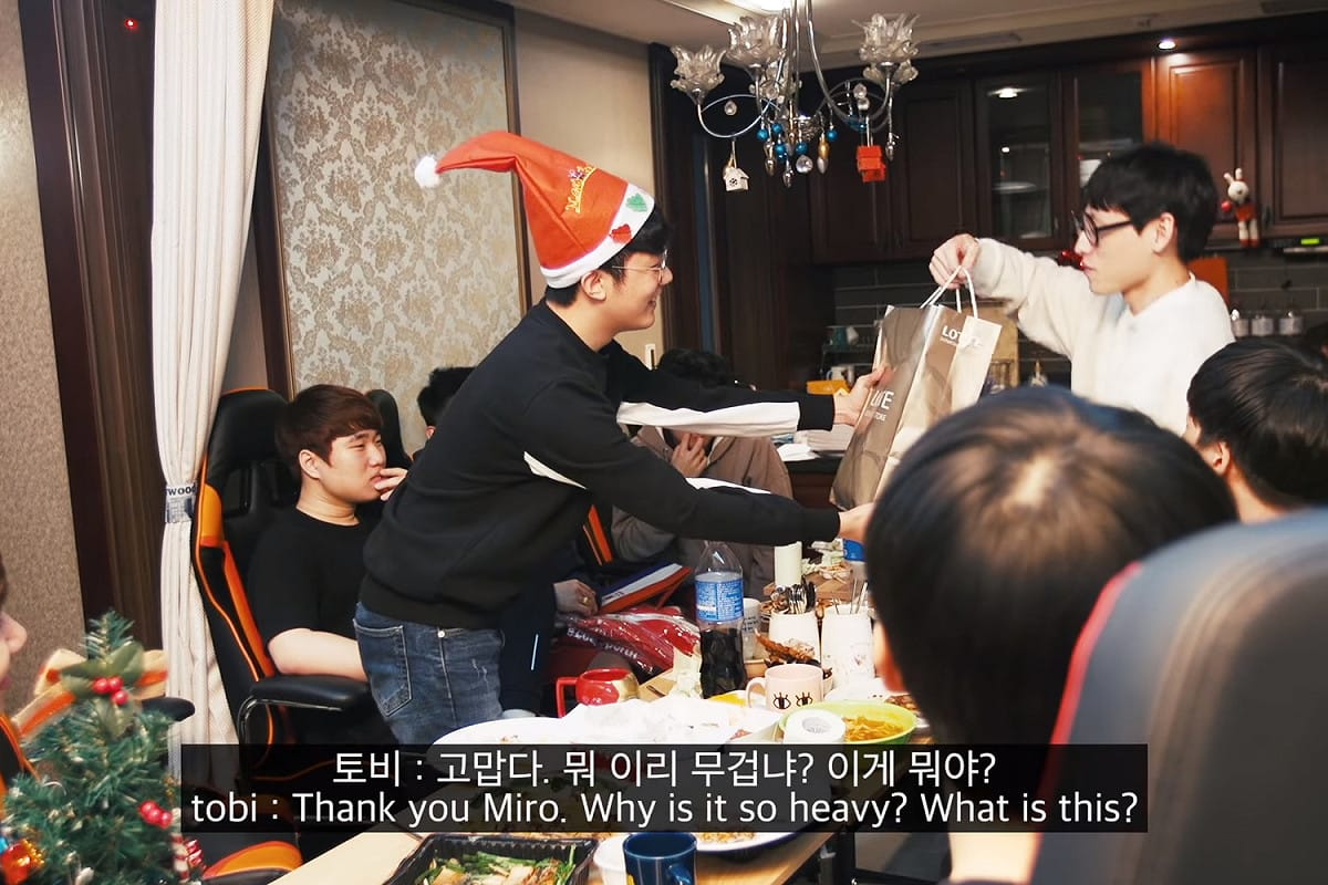 Miro相當擔心，因此送了一大袋營養品給tobi。 圖 : 翻攝自Seoul Dynasty