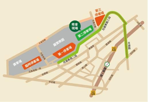 后里現場交通管制圖。 台中市警察局/提供