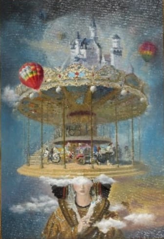 106年全國學生美術比賽作品-夢想國度。 圖：取自教育部全球資訊網