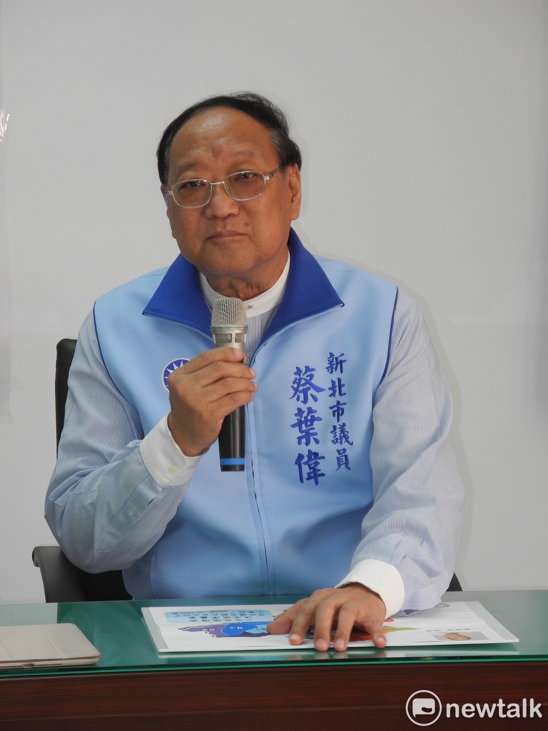 蔡坤煌醫師的兒子就是前淡水鎮長、現為新北市議員蔡葉偉。 圖：王峻昌/攝