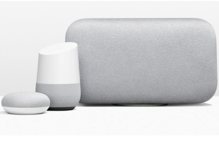 Google「Home」系列智慧喇叭。 圖：翻攝自Google 官方網站