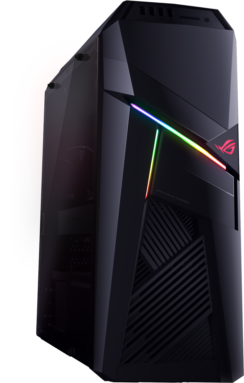 內蘊玩家所需強大效能的全新「ROG Strix GL12電競桌機」。 圖：ASUS ROG/提供