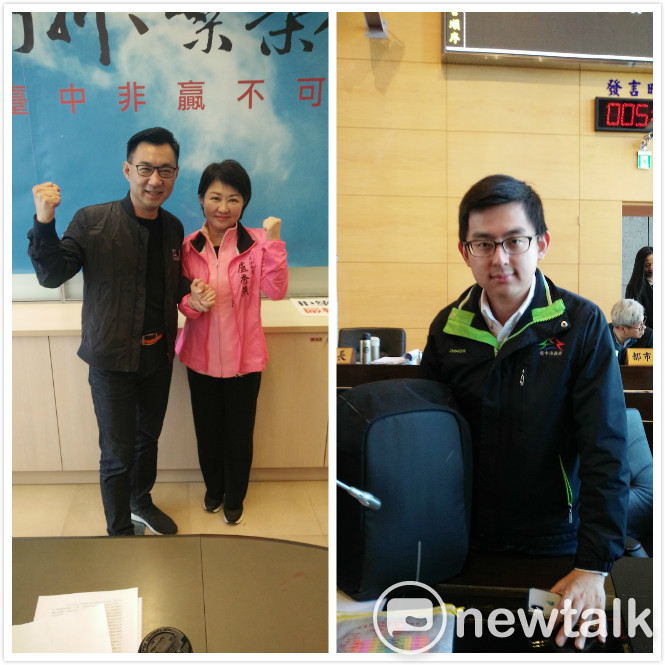卓冠廷說江啟臣與盧秀燕的言行，會被台中市民唾棄。 圖 : 唐復年/攝