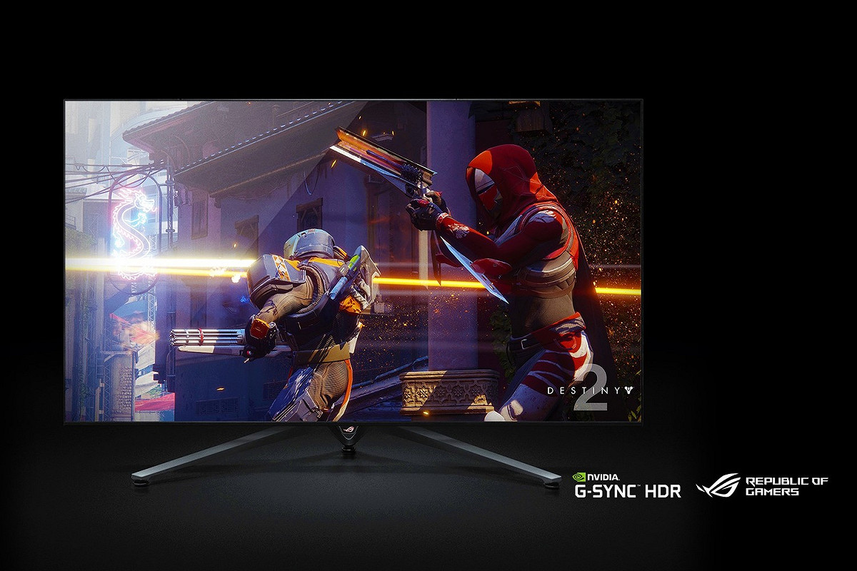 今（9）日於美國拉斯維加斯盛大開跑！ASUS旗下知名電競品牌「Republic of Gamers」同步發表一款全新大尺寸電競顯示器（Big Format Gaming Display, BFGD）：ROG Swift PG65。 圖：ASUS/提供