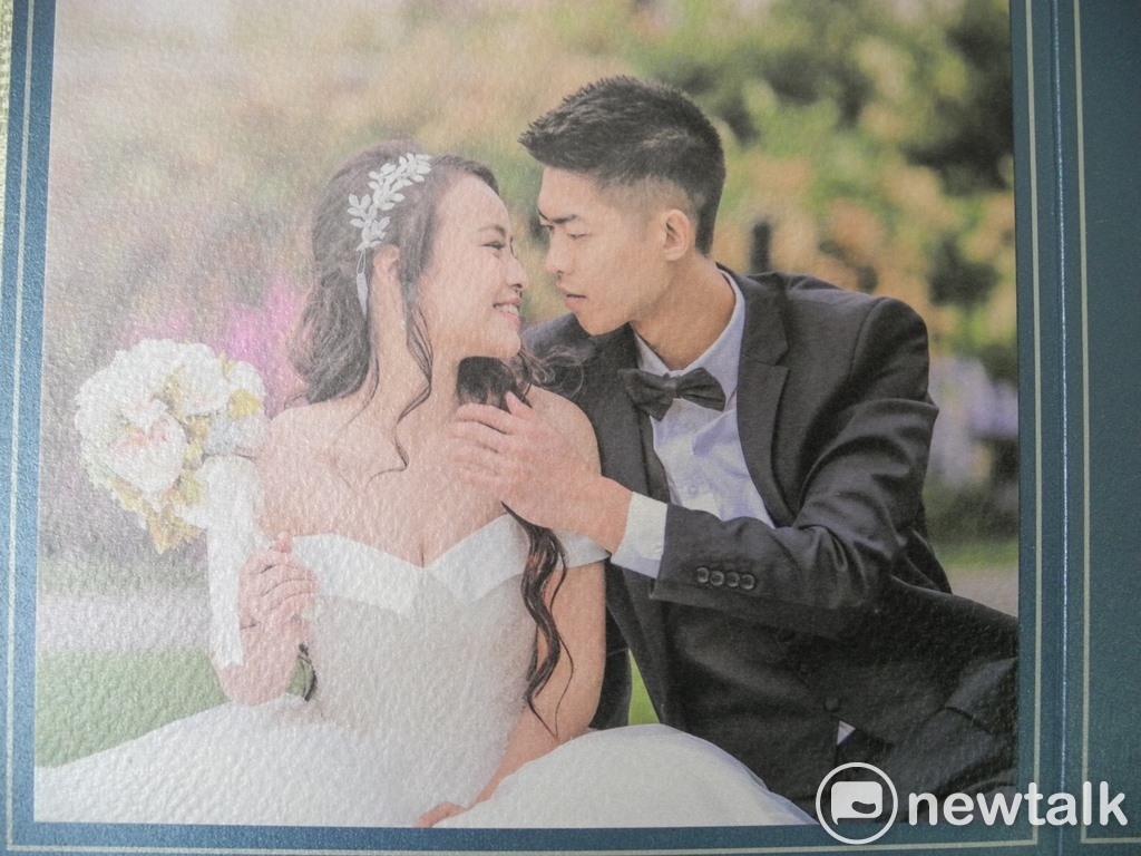 周錫瑋的次子周弘禮、準媳婦許芊蕙，郎才女貌，非常登對。 圖：王峻昌/攝