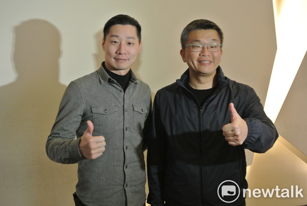 蔡其昌促成企業包場力挺《衝組》，freddy專程南下台中登台致謝。 圖：唐復年/攝