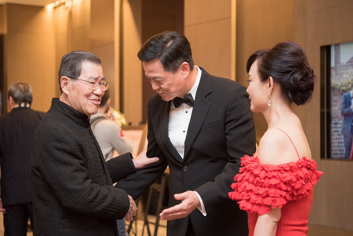 前副總統蕭萬長到場祝福。 圖：周錫瑋新北市政策中心/提供
