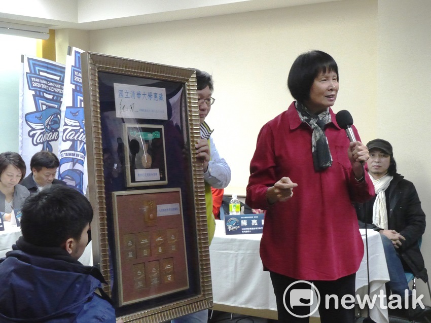 「飛躍羚羊」的體壇前輩紀政也出席活動。 圖：趙婉淳/攝