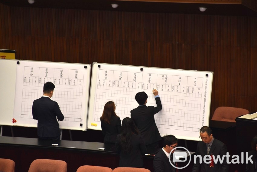 立法院臨時會今（16）天行使監察委員人事同意權投票。 圖：趙婉淳／攝