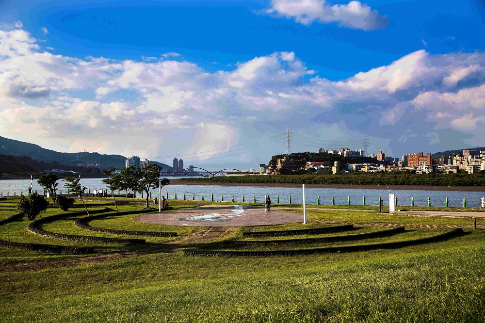 社子島岸邊的島頭公園，風景優美。 圖：台北市政府/提供