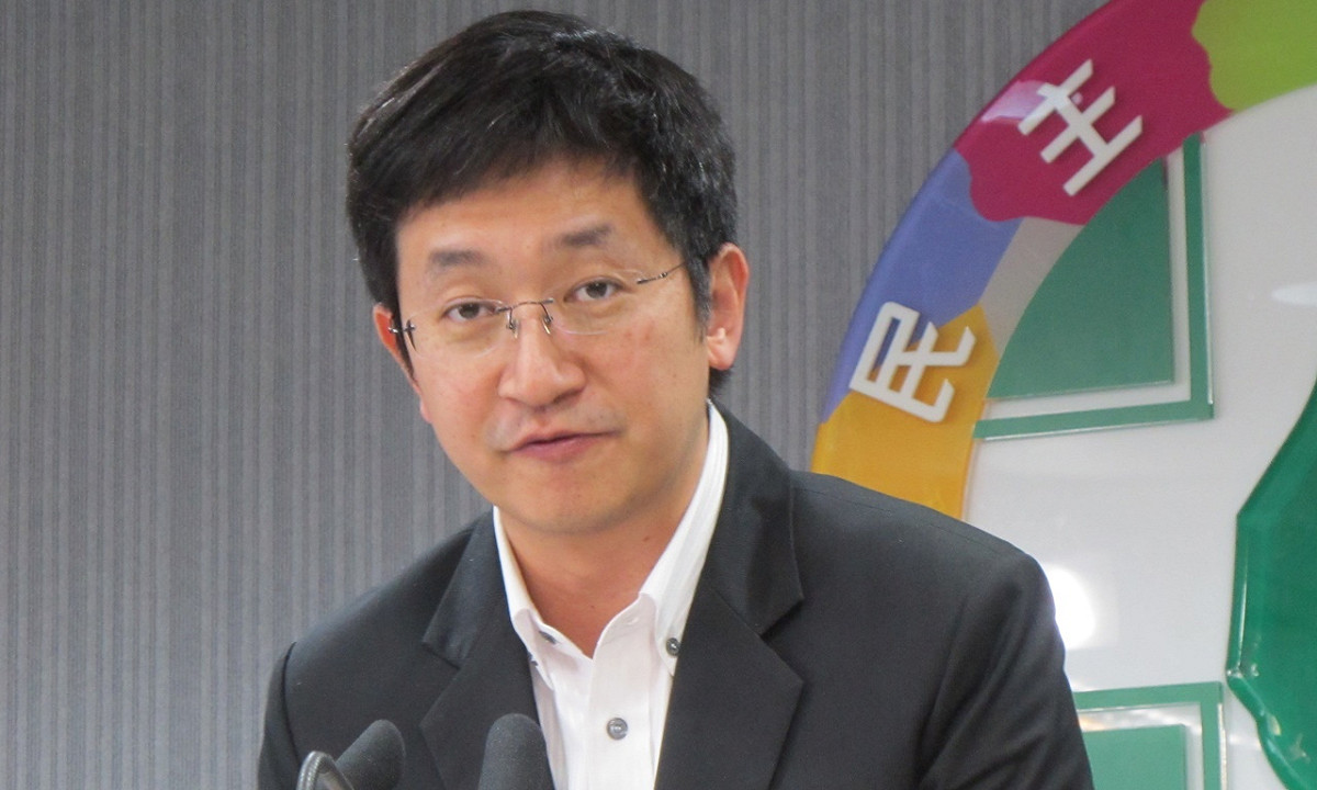民進黨發言人蔡適應17日轉述中常會情形。 圖：新頭殼資料照片