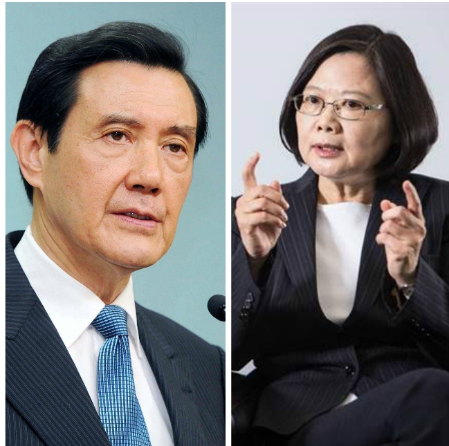 總統府前副秘書長羅智強在臉書表示，馬英九是憨人自有天公疼，蔡英文是聰明反被聰明誤。 圖：新頭殼合成