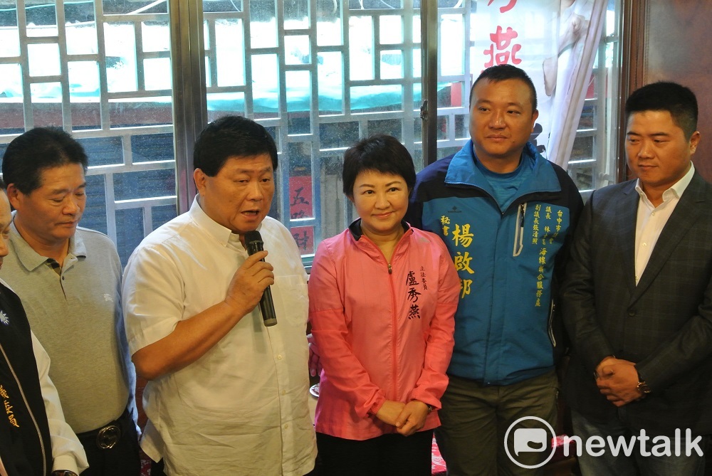 顏清標說，媽祖會保佑盧秀燕。 圖 : 唐復年/攝