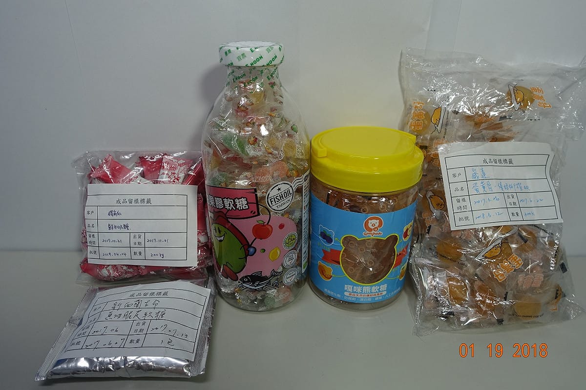 遭查使用逾期配料產品。 圖：台中衛生局/提供