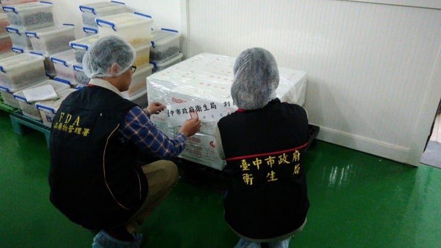 食安處稽查情況。 圖：衛生局/提供