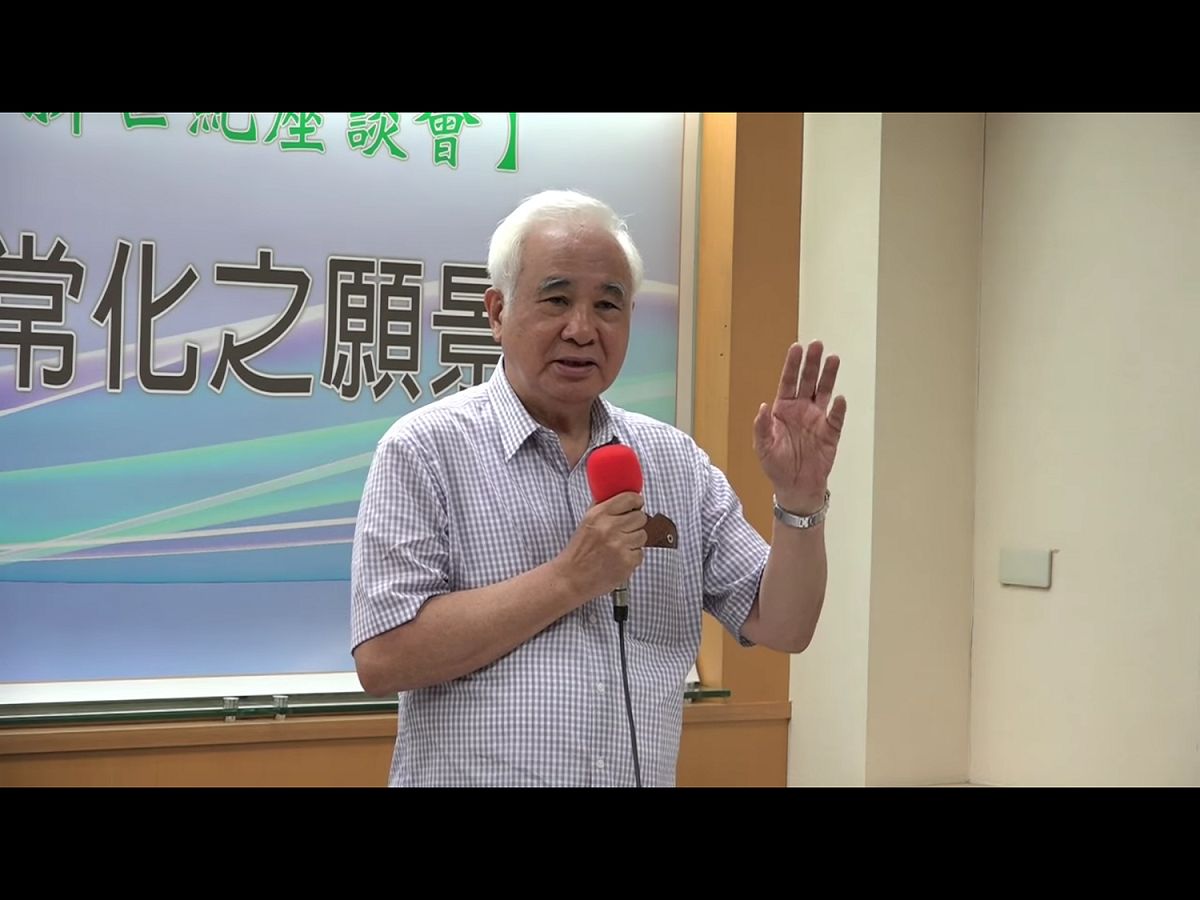 姚嘉文晚間接受中央社訪問表示，不贊成辜寬敏的說法，賴清德當行政院長做得很好，應該繼續歷練，把國家政務做好，他認為蔡英文應該再做一任總統，延續重要改革。 圖：翻攝自Youtube