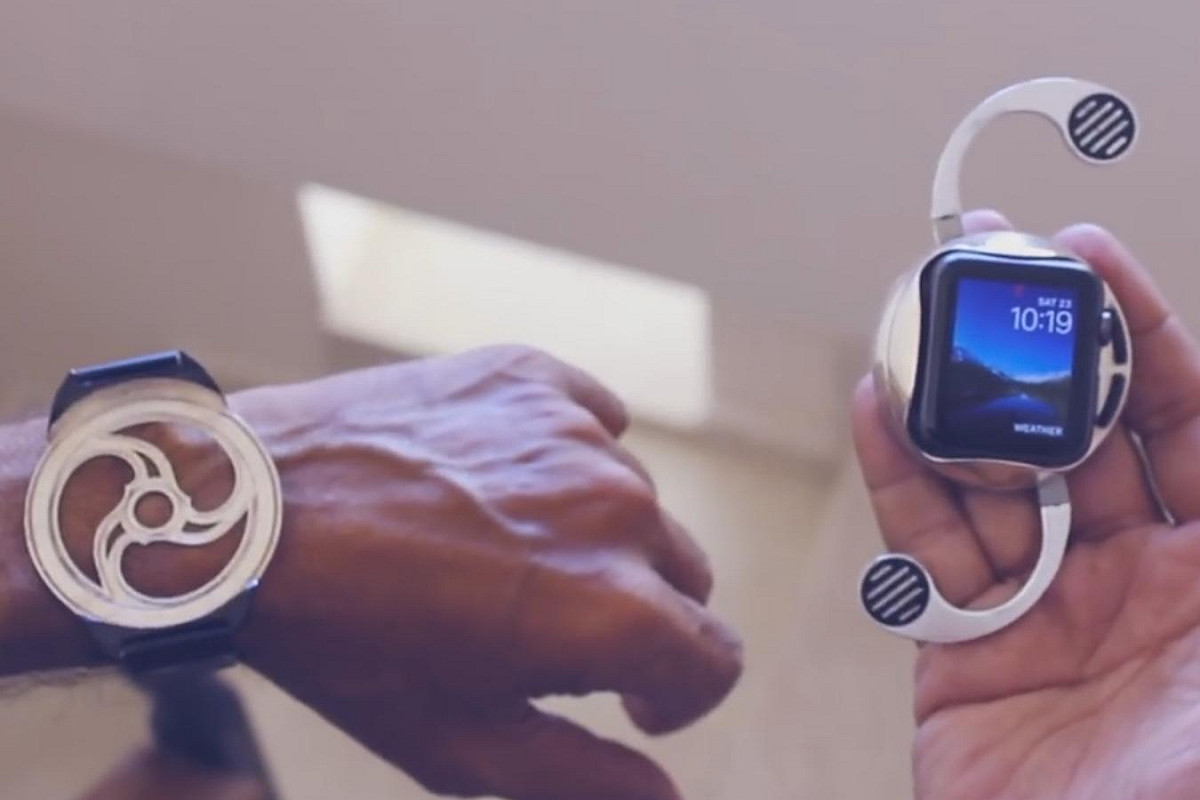 智慧型手錶「Shell」。 圖：翻攝自Shell Wearables YouTube