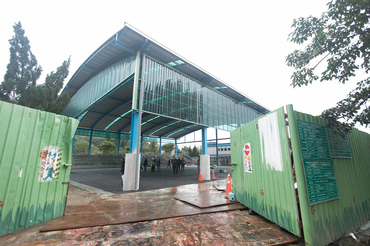 基隆市政府斥資1600萬整修碇內15號公園籃球場。 圖：基隆市政府 / 提供