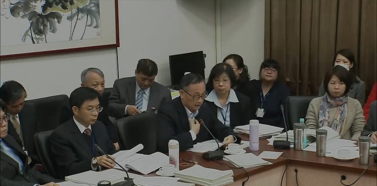協商完內政部預算後，開始處理內政部警政署預算，警政署長陳家欽出席。 圖：翻拍自立法院直播