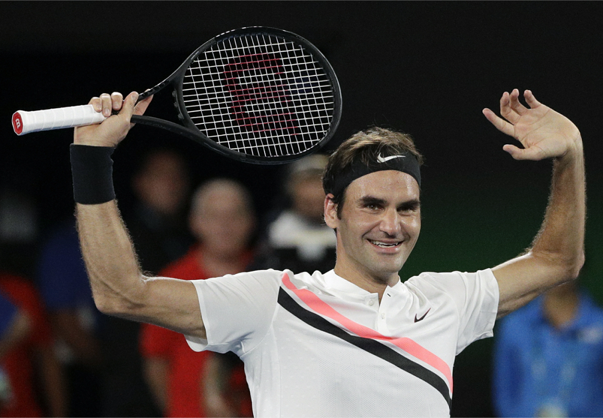 戰到決勝第5盤，年逾30的費德瑞未顯疲態，很快取得3比0領先，西里奇雖全力反擊，終難扭轉劣勢，費德瑞大滿貫賽第20個冠軍落袋。 圖：達志影像/美聯社