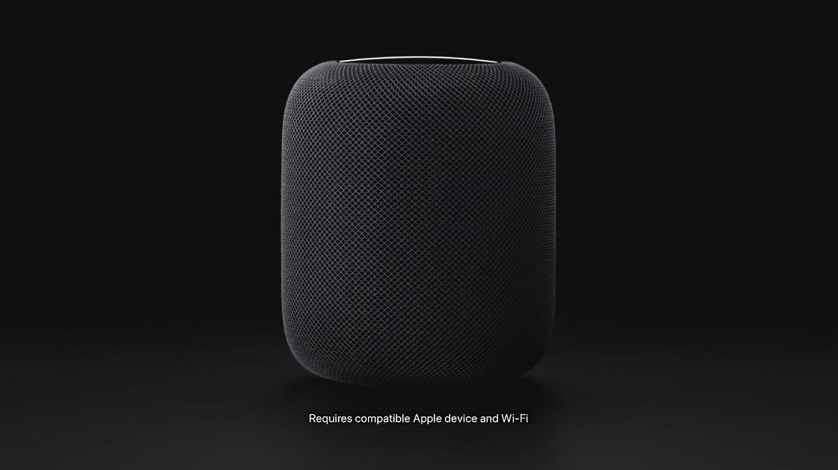 蘋果終於開放預購的智慧喇叭HomePod。 圖：翻攝自 Apple YouTube