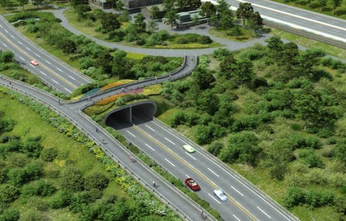 淡北道路計畫全長5.4公里，採貼地雙向4車道佈設，同時兼顧環境保護政策，已完成交通影響分析、生態和文化資產調查。 圖：工務局／提供