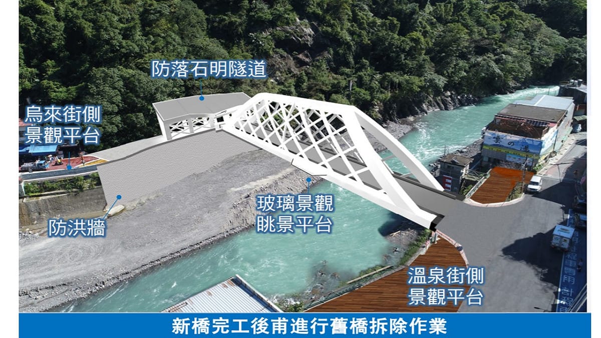 覽勝大橋改建計畫。 圖：新北市政府/提供