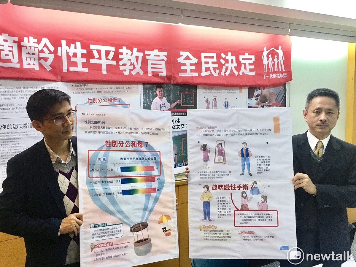 下一代幸福聯盟與安定力量聯盟今（31）日提出第二波公投主文，「你是否同意在國民教育階段內，不應對未成年孩子實施同志教育？」 圖：黃韋銓/攝