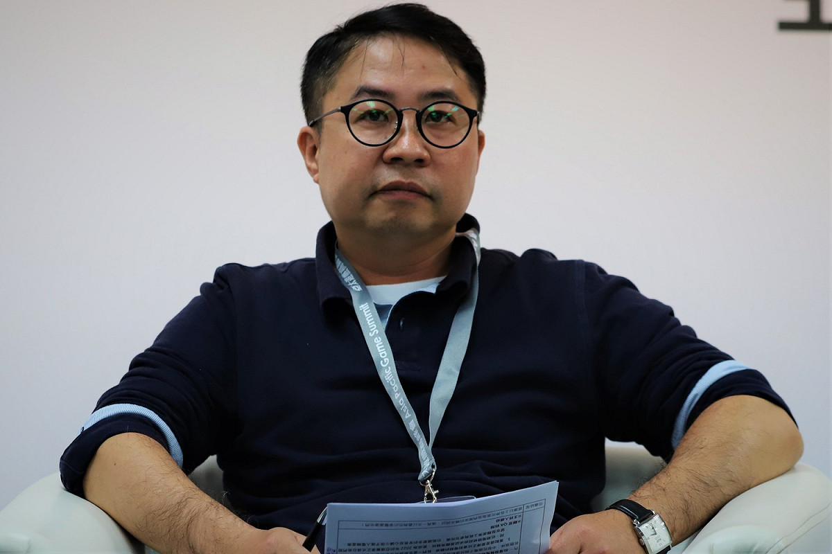 中華電子競技運動協會秘書余錦亮。 圖：蔡幸秀/攝