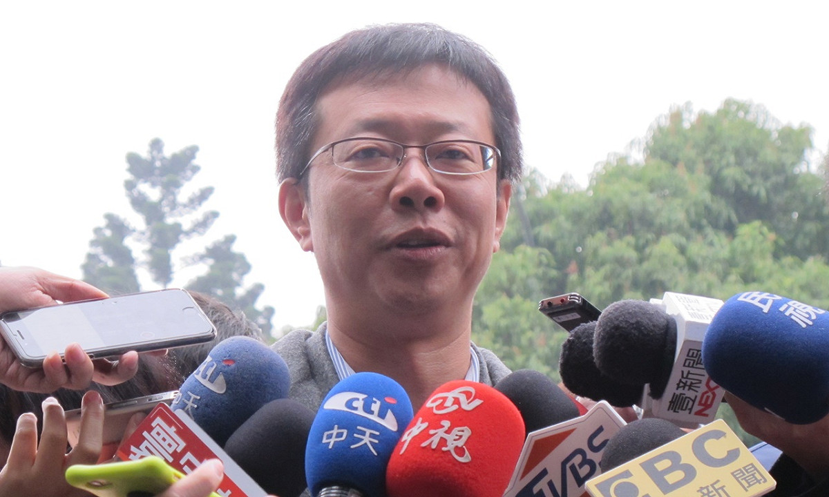 立委張宏陸轉述，總統說偏心也是偏向自己學生吳秉叡。 圖：林朝億/攝