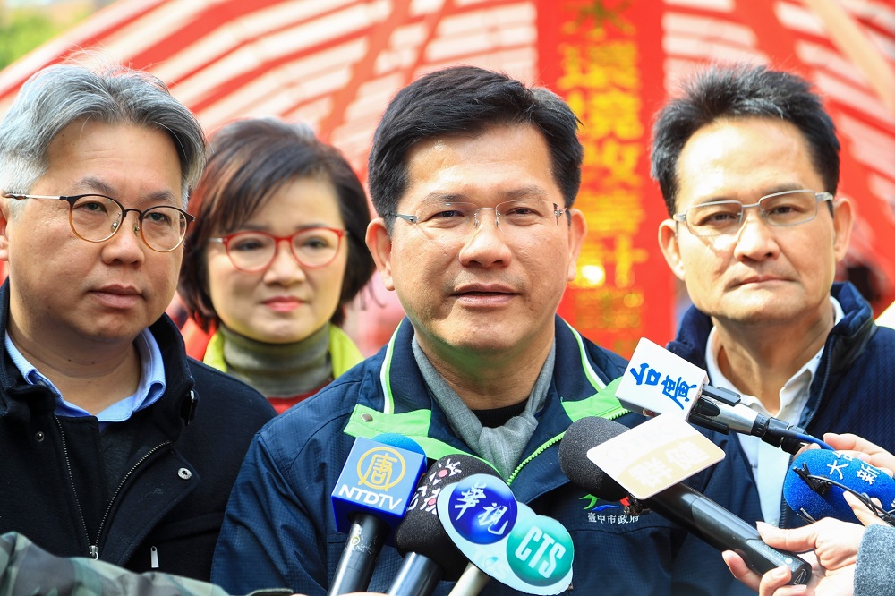 被判違反選罷法，台中市長林佳龍表示要聲請釋憲。 圖 : 台中市政府/提供