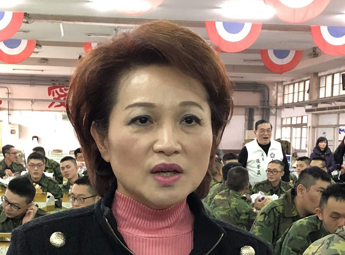 蕭淑麗今天抨擊吳敦義的「成全當選議長」說，是公然說謊。 圖：嘉義縣新聞記者公會群組/提供