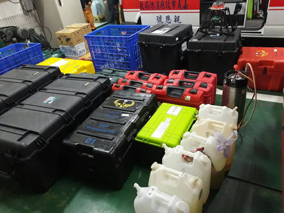嘉義市消防局就難裝備都已準備齊全。 圖：嘉義市消防局/提供