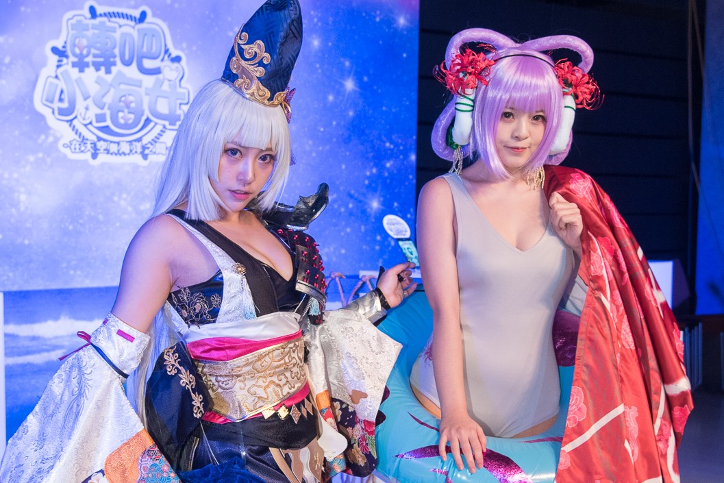 《轉吧！小海女 ！在天空與海洋之間》昨日上市，左為守護神：闇神、右為守護神：伊邪那美。 圖：So-net/提供