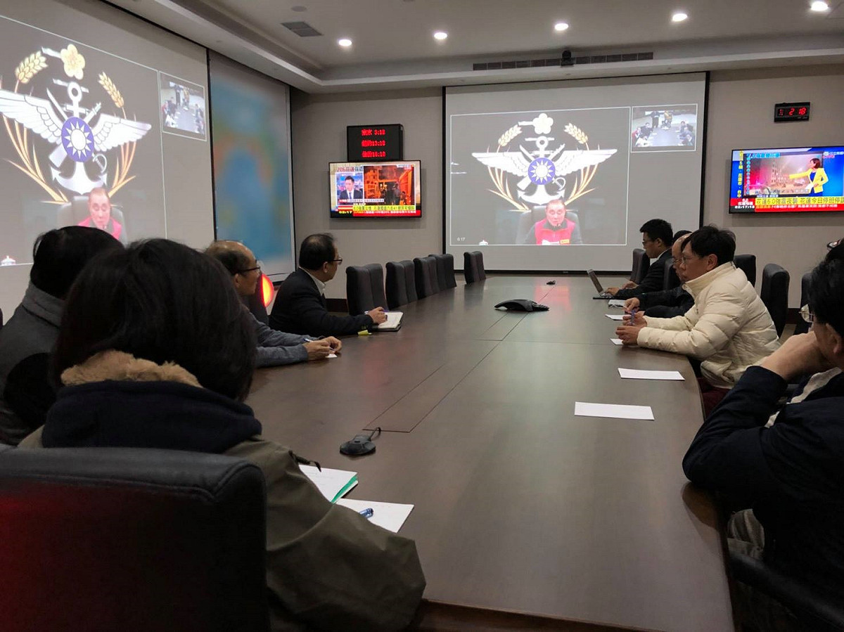 總統蔡英文7日在總統府狀況室召集「對外經貿戰略會談」。 圖：總統府資料照片