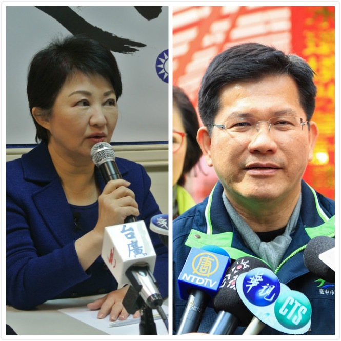 盧秀燕將獲得國民黨提名，「龍燕大戰」即將開打。 唐復年/攝  新頭合成