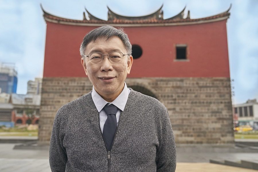 柯文哲拍攝台北燈節宣傳影片，開口唱燈燈燈。 圖 : 台北市政府/提供