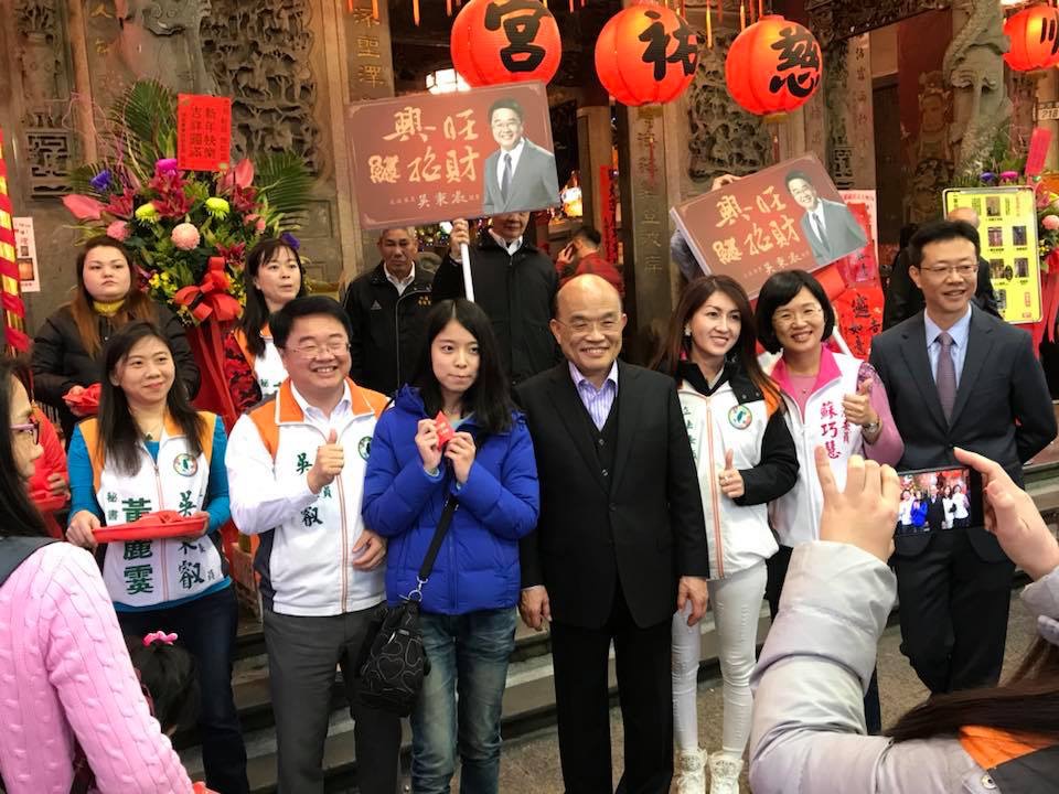 民進黨立委吳秉叡鐵人行程3天拜逾22座廟，力拚黨內新北市長提名。 圖：取自吳秉叡臉書