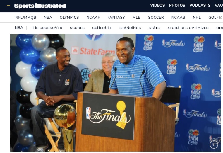 美國職籃NBA達拉斯獨行俠隊現職和離職員工挺身而出，控訴前總裁伍斯里的性騷擾行為。 圖：翻攝Sports Illustrated官網