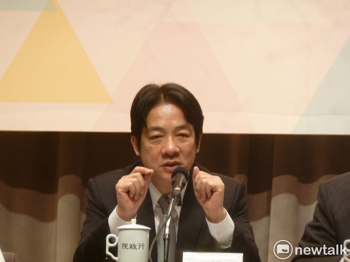 行政院長賴清德今（22）日親自召開記者會，宣布政府的「優化新創事業投資環境行動方案」5大政策和2大目標。 圖：謝莉慧/攝