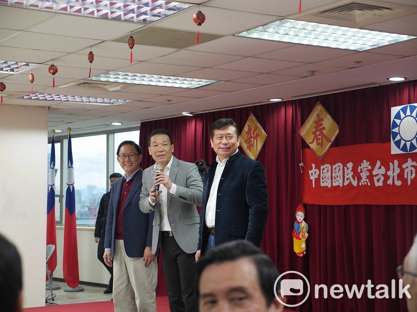 此外，丁守中、張顯耀和鍾小平在被介紹上台致詞時，鍾和張也都提到蔣萬安。 圖：趙婉淳／攝