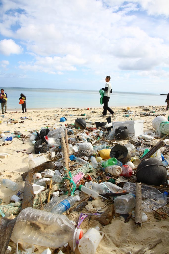 配合「海洋廢棄物治理行動方案」，環保署將於2030年前全面禁用包括購物提袋、免洗餐具、一次用外帶飲料杯、塑膠吸管的政策。 圖：台灣環境資訊協會/提供
