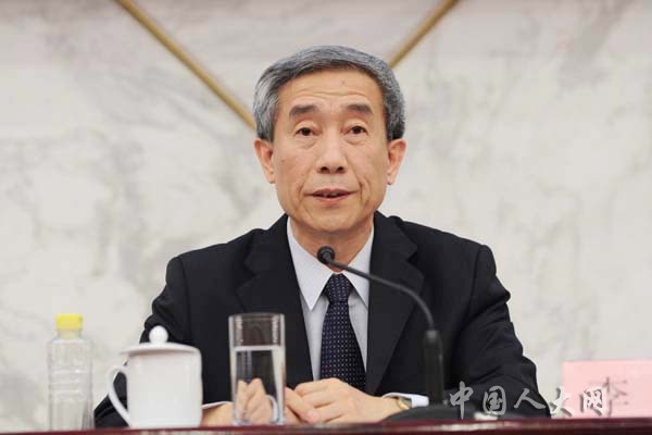 中國大陸全國人民代表大會常務委員會副祕書長李飛今天明確說，主張香港自決等同「港獨」。 圖 : 翻攝自中國人大網