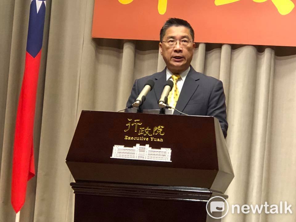 行政院發言人徐國勇今（23）天下午3點召開記者會，正式宣布內閣改組名單。 圖：謝莉慧/攝