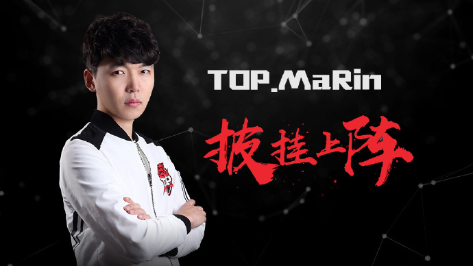 二月加盟TOP戰隊的MaRin重返戰場，讓粉絲相當好奇這位頂尖選手的身手是否如往常一樣出色。 圖: 翻攝自 TOP 官方微博